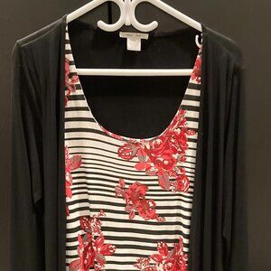 Alison Sheri Dress with attached Cardigan